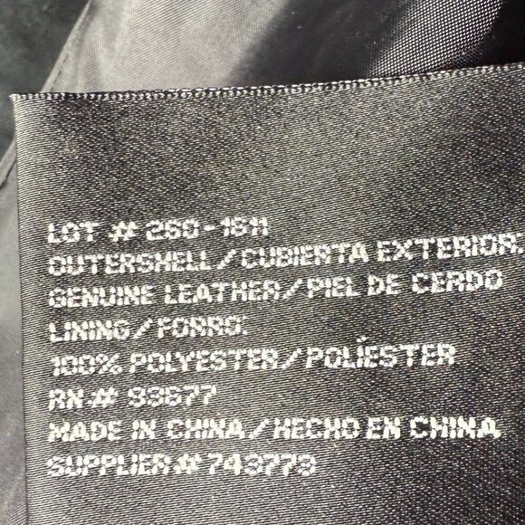 St. John's Bay Black Washable Suede Jacket Size Large - Picture 6 of 7